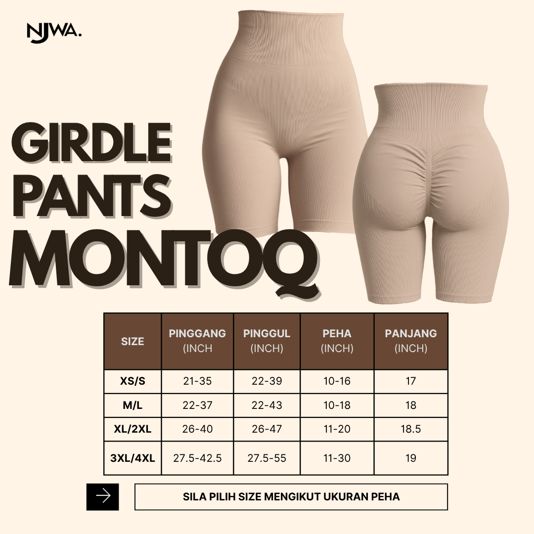 NJWA Girdle Pants Montoq For XS-4XL